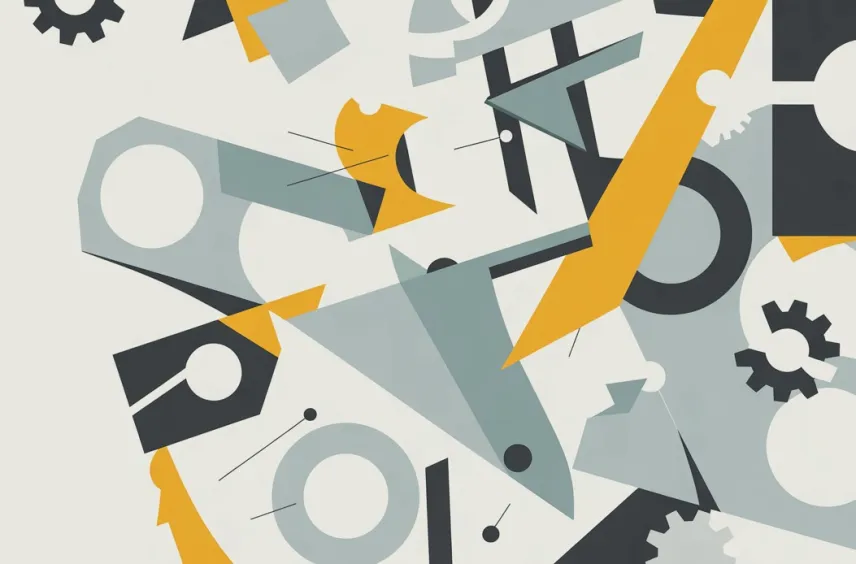 cogs and shapes failing to fit together