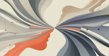 A conceptual visual showing the interaction between human and machine intelligence as part of a single system