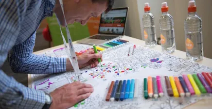 Andy Dodman University of Sheffield employee wellbeing colouring
