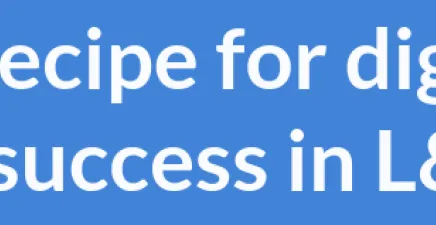 Infographic header for digital success in learning and development