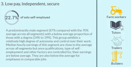 Self employment segments