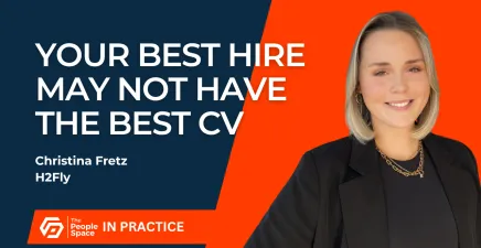 Thumbnail for Christina Fretz video on your best hire may not have the best CV in practice with The People Space