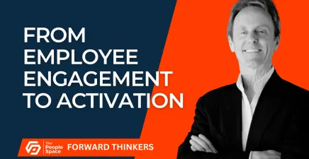 Josh Bersin headshot and title from employee engagement to activation